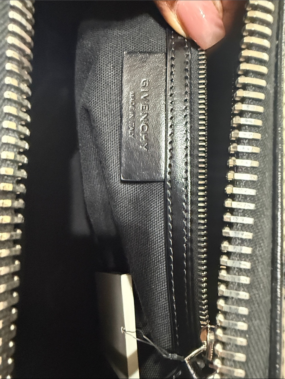 Givenchy Black Leather Satchel with Detachable Strap - Picture 8 of 11